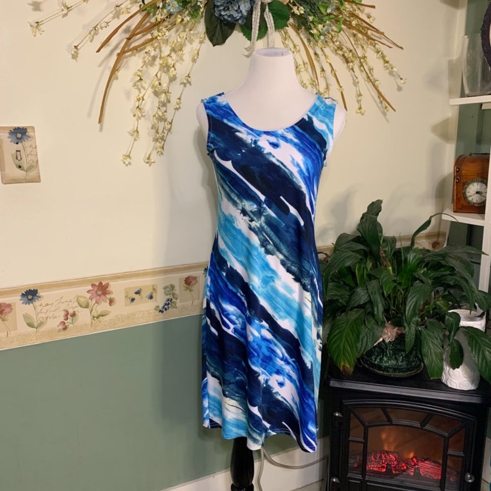 Pull Over Tank Style Scoop Neck Dress